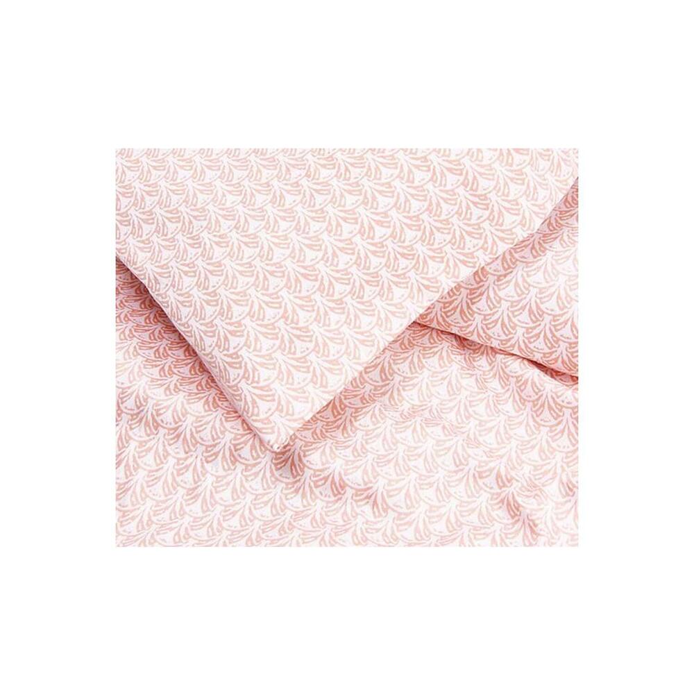 Bobby Berk 100% Cotton 400TC Sheet Set Blush Fan